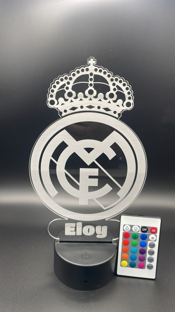 Lámpara escudo fútbol
