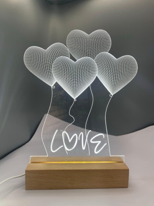 Lámpara corazones
