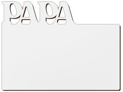 Fotopanel Papa de madera