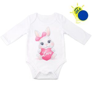 Body infantil manga larga sublimable tacto algodón